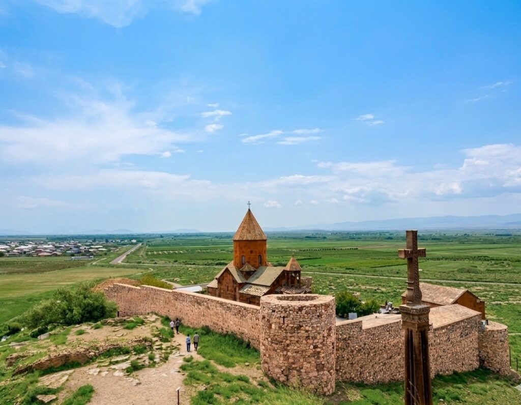 Le monastère de Khor Virap, l'un des sites historiques et religieux les plus importants d'Arménie.